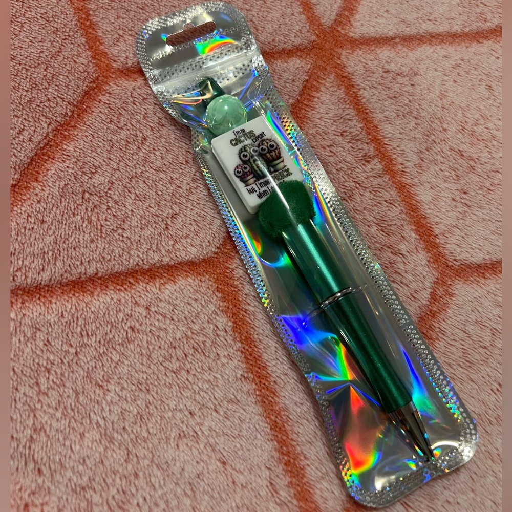 ✨New✨ Hand Beaded Ballpoint Pen 🌵